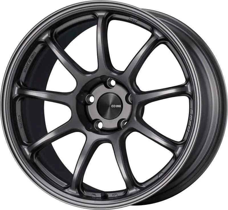 Enkei Pf09 17X7 4X100 45Mm Offset 75Mm Bore Dark Silver Wheel 1