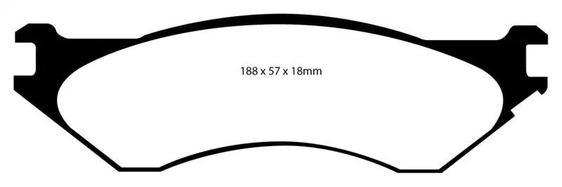 Ebc Greenstuff Rear Brake Pads For 2006–2011 Dodge Ram 1500 Mega Cab (2Wd) 2