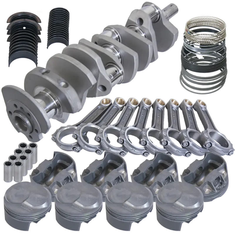 Eagle Rotating Assembly For Chevy 454 Big Block – 4.250″ Stroke Crank, 6.385″ I-Beam Rods, 43Cc Dome Pistons, 4.320″ Bore 1