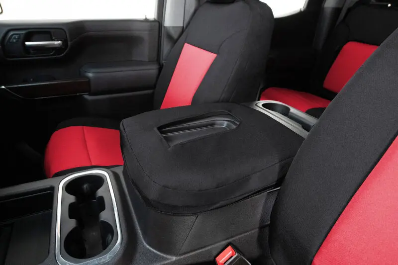 Covercraft Endura Precisionfit Seat Covers For 2019–2024 Toyota Rav4 – Front Row, Red/Black 1