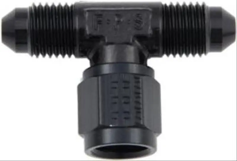 Fragola -6An Black T-Female Swivel Fitting With Side-Mount Thread 1
