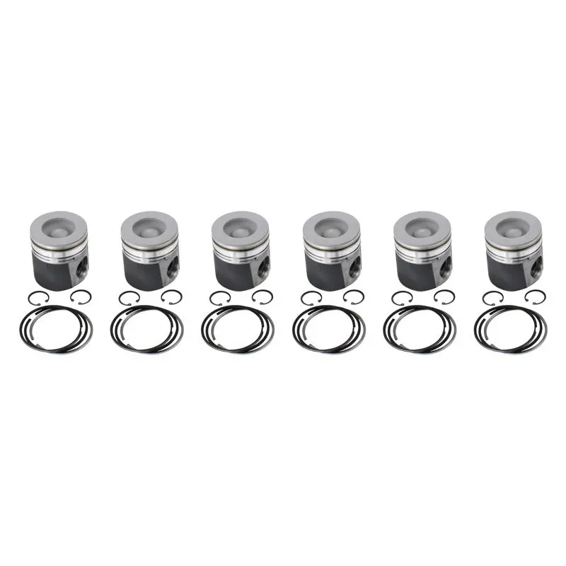 Industrial Injection Mahle Piston Kit For 1998.5–2002 Dodge 24V Cummins – .040 Oversize, Coated Crown & Skirt 1