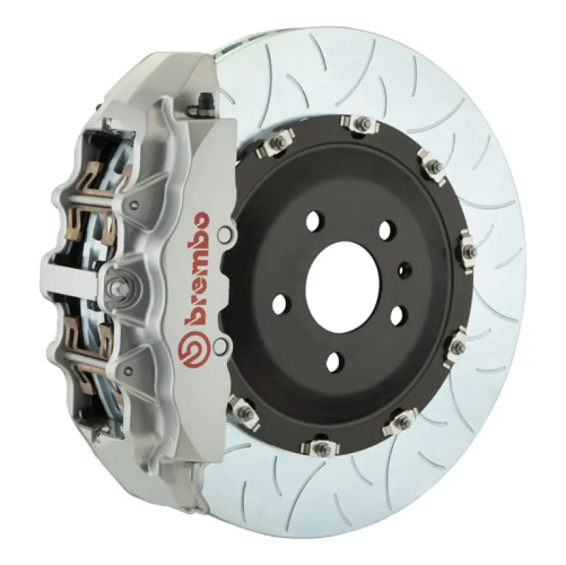 Brembo Gt Big Brake Kit – Front – 2006–2010 Jeep Grand Cherokee Srt-8 – 8-Piston Calipers, 380X34Mm Slotted Two-Piece Rotors – Silver Coating 1