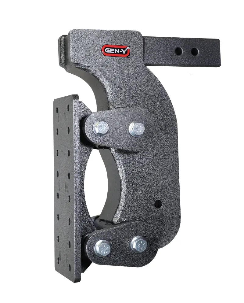 Gen-Y The Boss Torsion-Flex Pintle Hitch Plate – 2.5" Shank, 15" Drop, 21,000 Lb Capacity – Includes Gh-0100 Stabilizer Kit 1