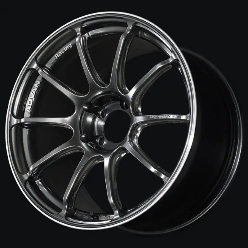 Advan Rsiii Racing Wheel – 18X8.5", Hyper Black With Machined Ring, 5X112Mm, +45Mm Offset 1