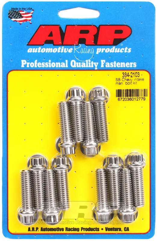 Arp Intake Manifold Bolt Kit For Small-Block Chevrolet Engines 1