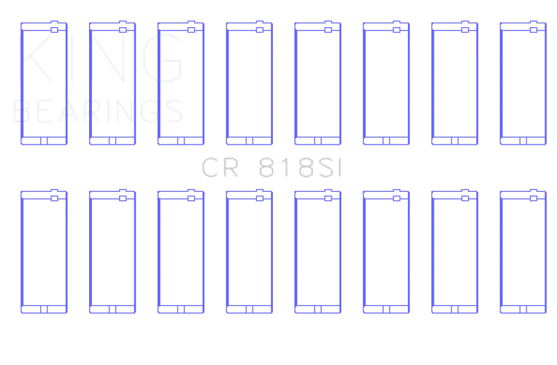 King Amc / Jeep 290, 304, 360 16V Connecting Rod Bearing Set 1