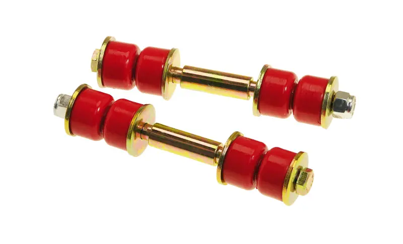 Prothane Adjustable End Link Kit – Universal Fit, 3.25-Inch Mounting Length, Red Polyurethane 1