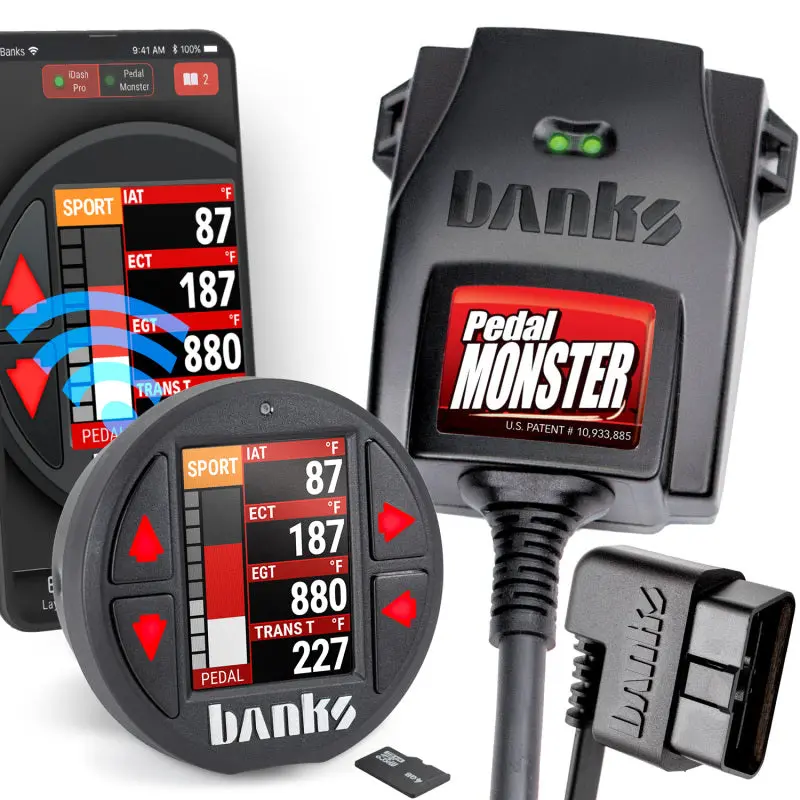 Banks Power Pedal Monster Kit Aptiv Gt 150 6 Way W/Idash Data Pro 07.5-19 Chevy 2500/3500 6.6L 1