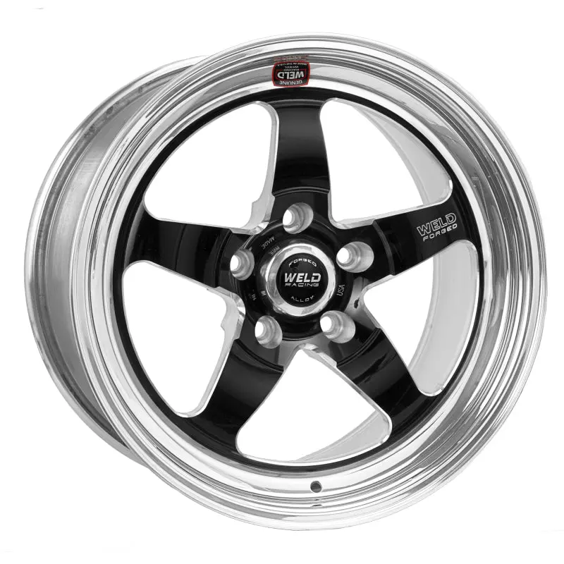 Weld S71 18X10 / 5X4.75 Bp / 7.2In. Bs Black Wheel (Medium Pad) - Non-Beadlock 1