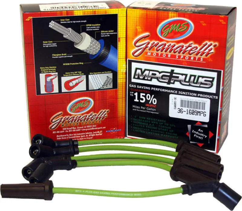 Granatelli Mpg Plus Ignition Wire Set For 1995–2003 Hyundai Accent 1.5L 4-Cylinder 1