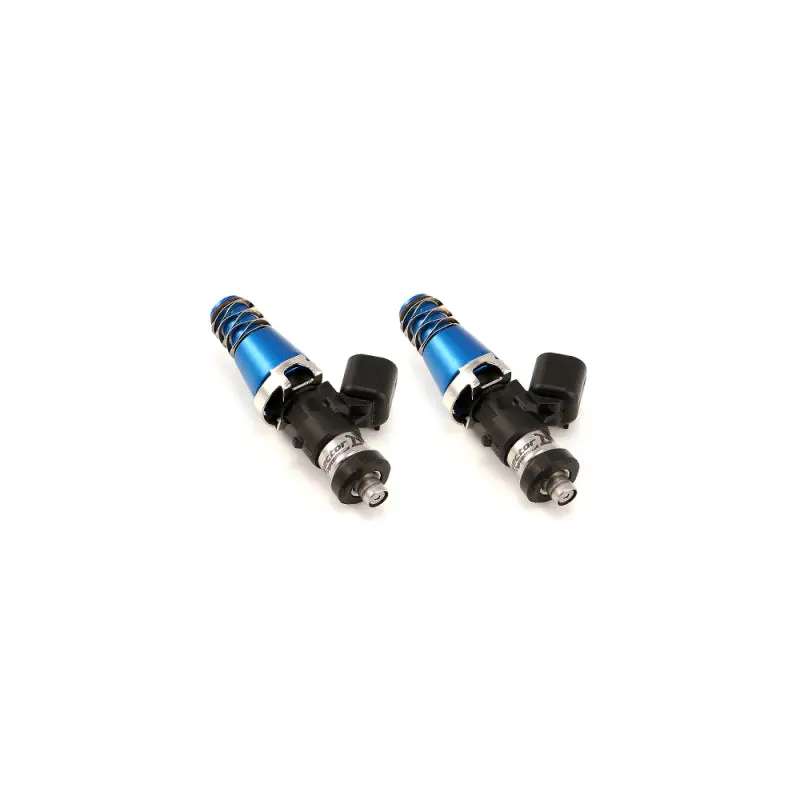 Injector Dynamics Id1050X Fuel Injectors (11Mm) With Denso Lower Cushions & Blue Adaptors – Set Of 2 1
