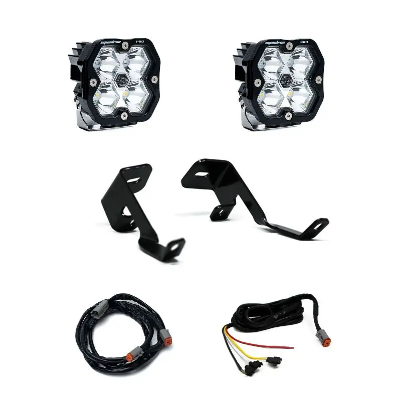 Baja Designs 15-20 Ford F-150 / 17-20 Ford Raptor Squadron Pro 2.0 A-Pillar Kit (Spot) - Clear 1