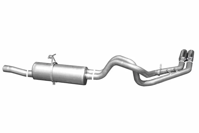 Gibson Cat-Back Dual Exhaust System – Aluminized Steel, 2.5", For 1999–2004 Ford F-250 Super Duty Lariat 6.8L 1