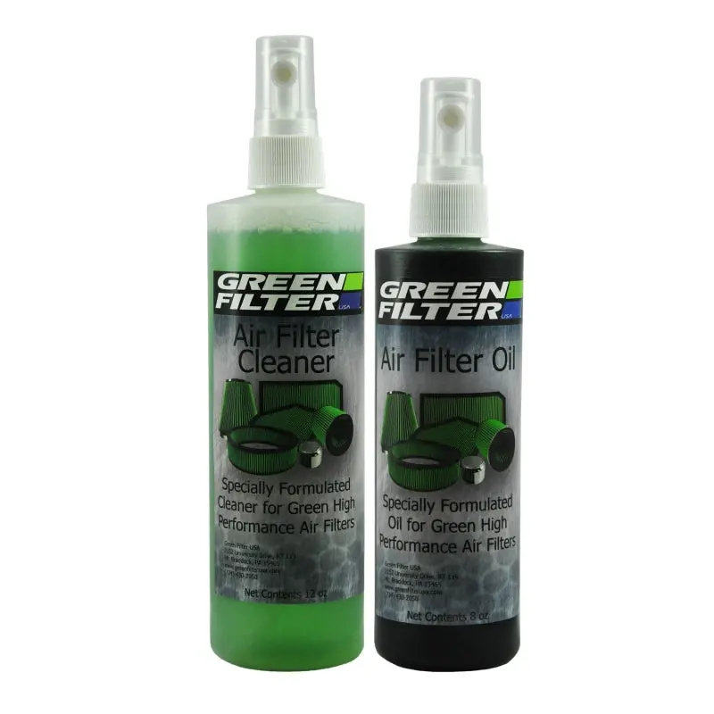 Green Filter Cleaner And Synthetic Oil Maintenance Kit – 12Oz Cleaner + 8Oz Oil 2
