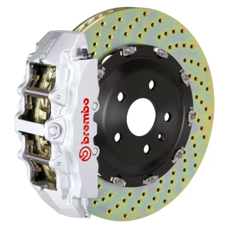 Brembo 02-05 7-Series (Thru 3/5 Prod) Fr Gt Bbk 6Pis Cast 380X34 2Pc Rotor Drilled-Silver 1