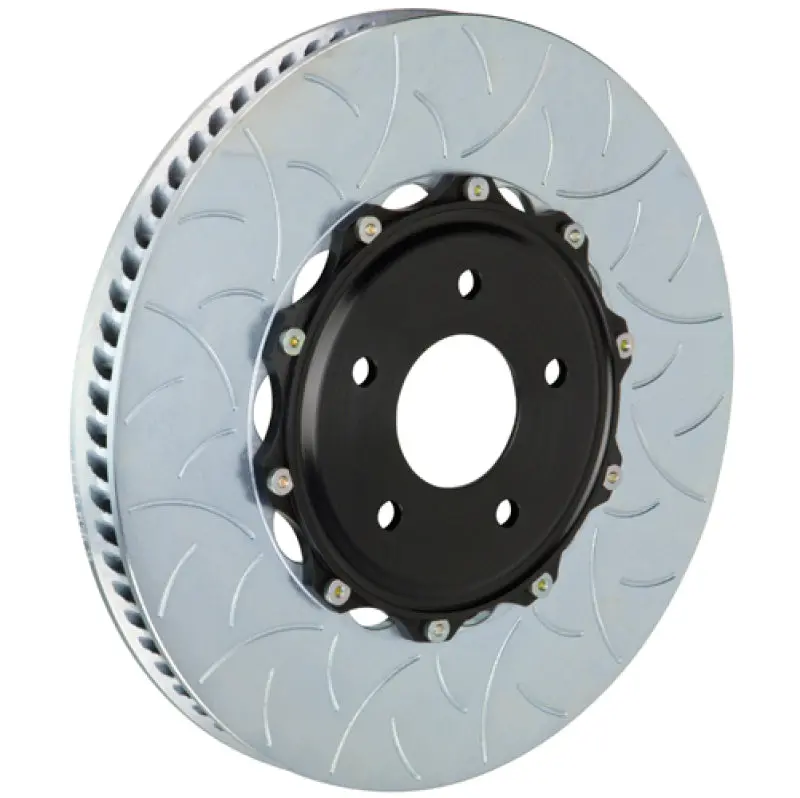 Brembo Two-Piece Slotted Front Brake Rotors For 2002–2005 Porsche 996 Gt2 – 350X34Mm Type 3 Design 1