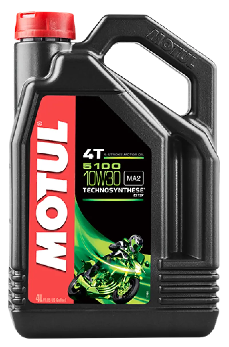 Motul 5100 4-Stroke Engine Oil – 10W-30, 4L – High-Performance Motorcycle & Atv Lubricant 1
