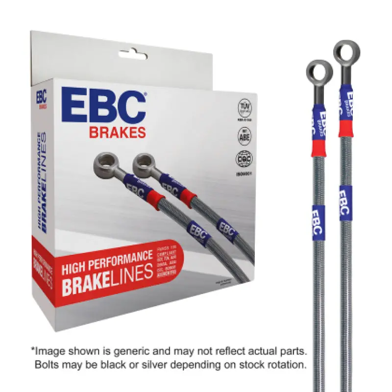 Ebc 11-14 Audi Tt Rs Quattro 2.5T Stainless Steel Brake Line Kit 2