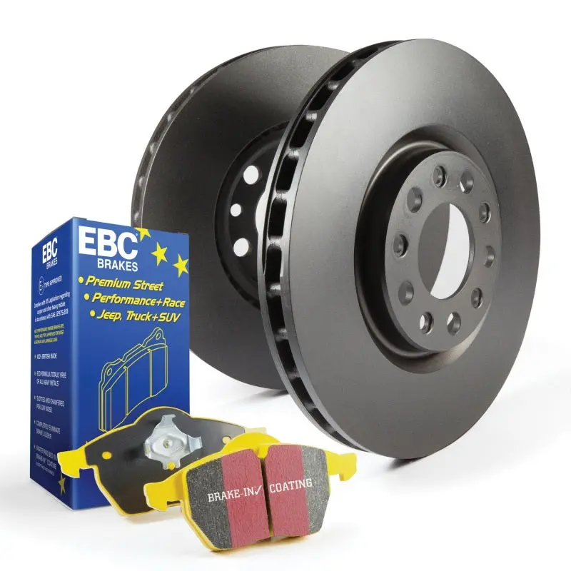 Ebc S13 Brake Kit: Yellowstuff Track Pads + Rk Drilled & Slotted Rotors 2