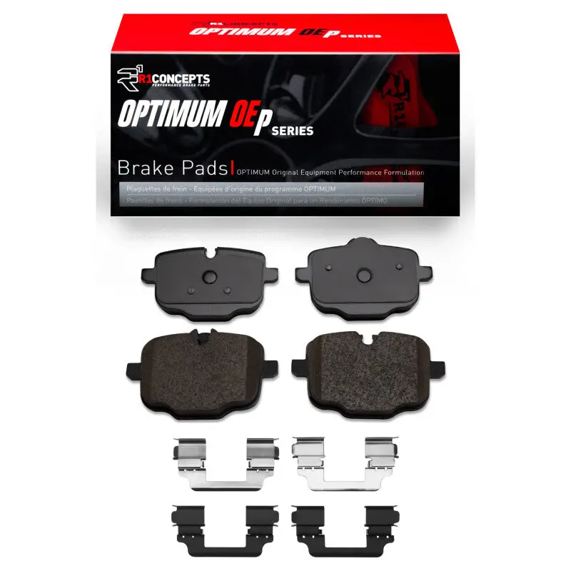 R1 Optimum Oe Brake Pad & Hardware Kit — Rear Axle, 2016–2022 Bmw 540I 1