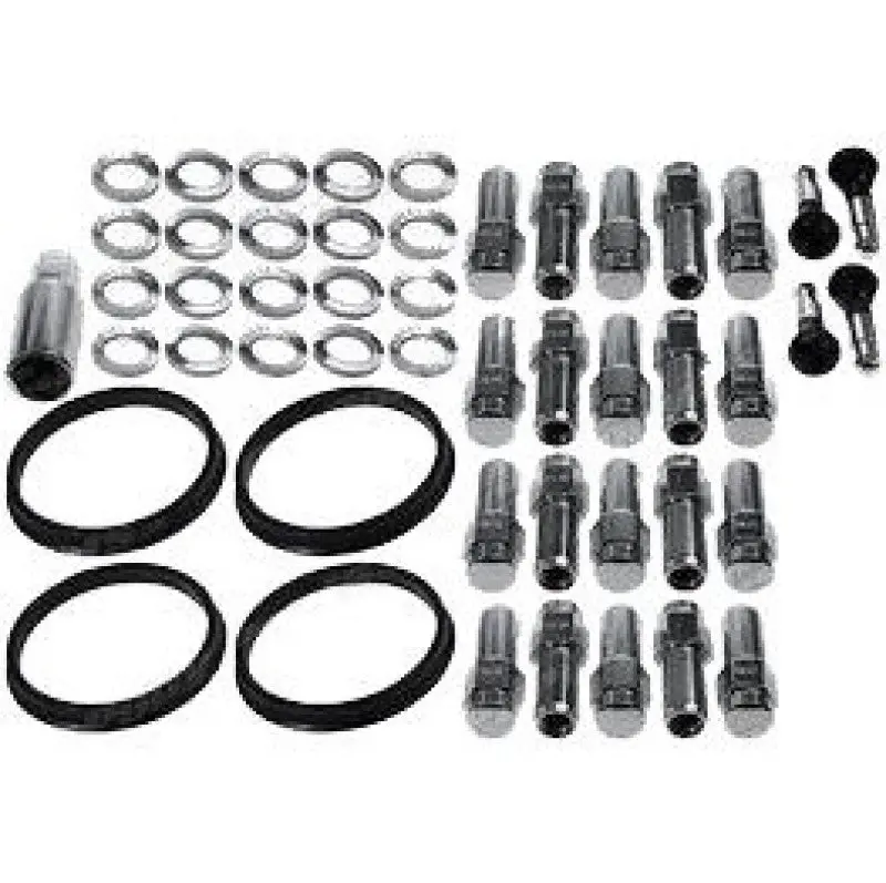 Race Star Premium Lug Nut Kit – 9/16" Closed-End, 1" Shank, 7/8" Head – Ram Truck Deluxe Style – 20-Pack 1