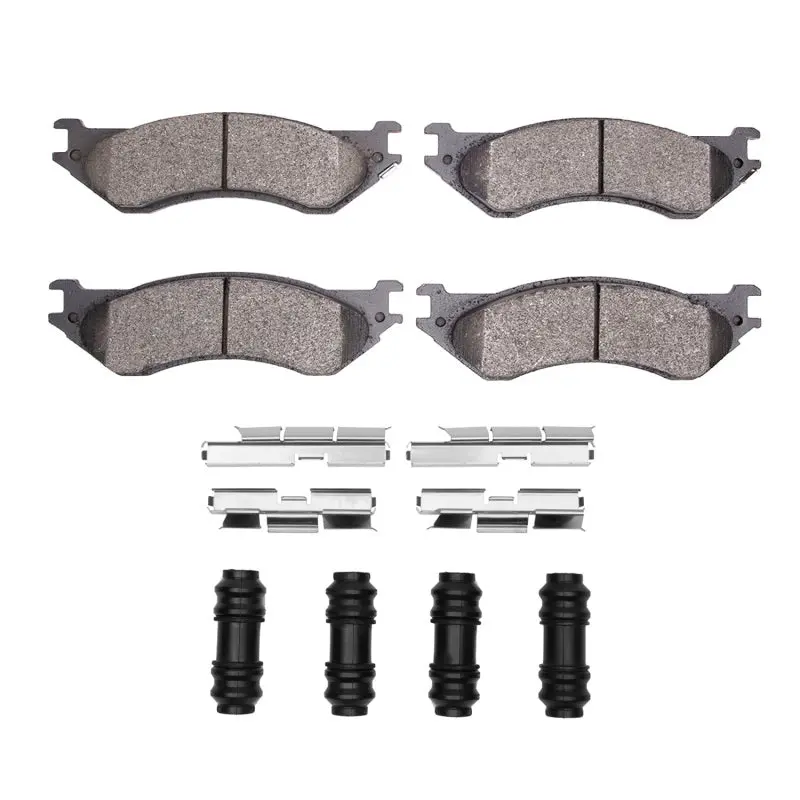 R1 Performance Brake Pad & Hardware Kit For 2003 Dodge Ram 1500 Van – Front Axle, Optimized For Off-Road And Towing 1