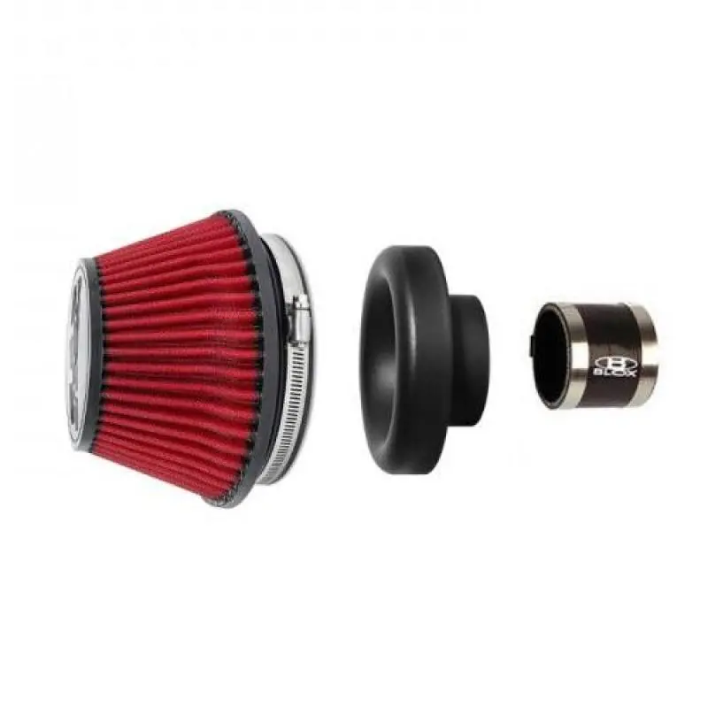 Blox Racing Shorty Air Filter Kit – 5-Inch Filter With 4-Inch Velocity Stack & Coupler 1
