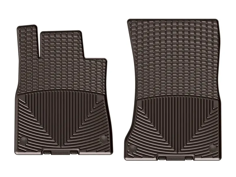 Weathertech Front Floor Mats For 2014+ Mercedes-Benz S-Class – Cocoa Rubberized Design 2
