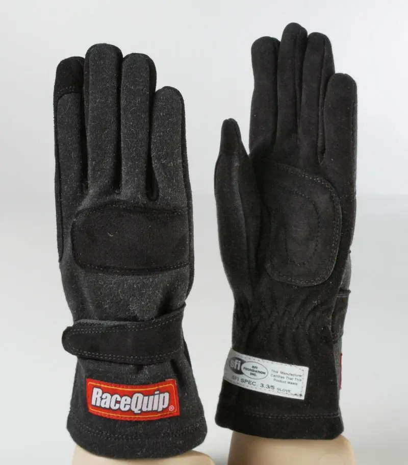 Racequip Sfi-5 Certified Black Two-Layer Racing Gloves – Xxs (Kid Size) 1