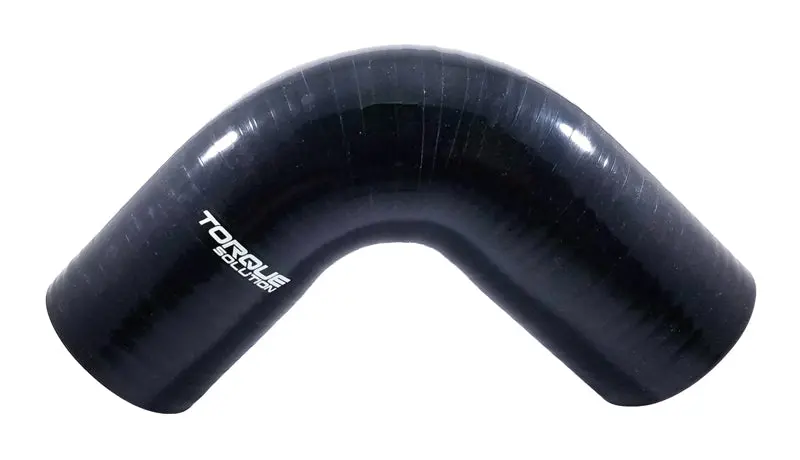 Torque Solution 90-Degree Silicone Elbow – 3" Id, Universal Fit, Black 1